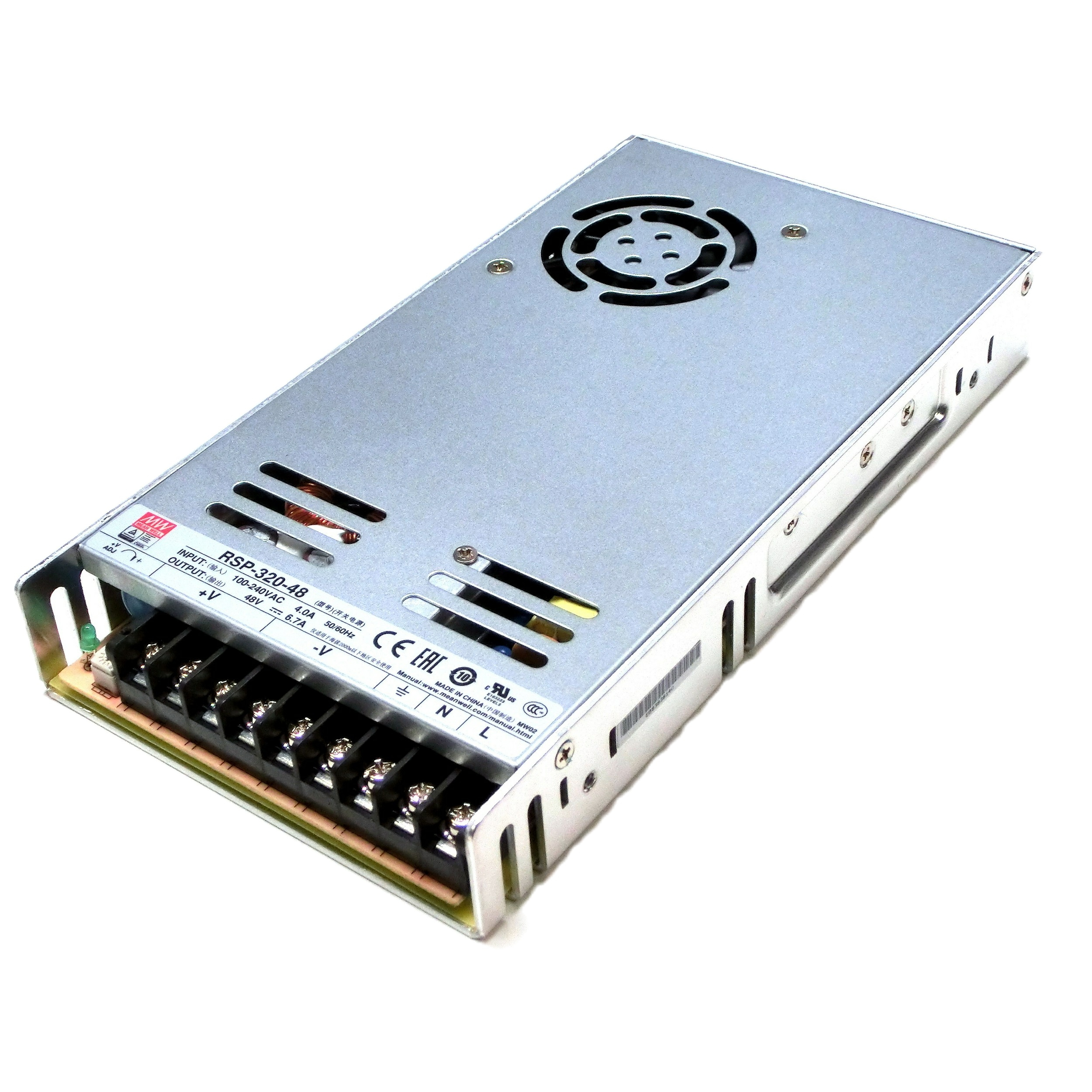 منبع تغذیه 48 ولت 6.7 آمپر مینول مدل RSP-320-48 MeanWell