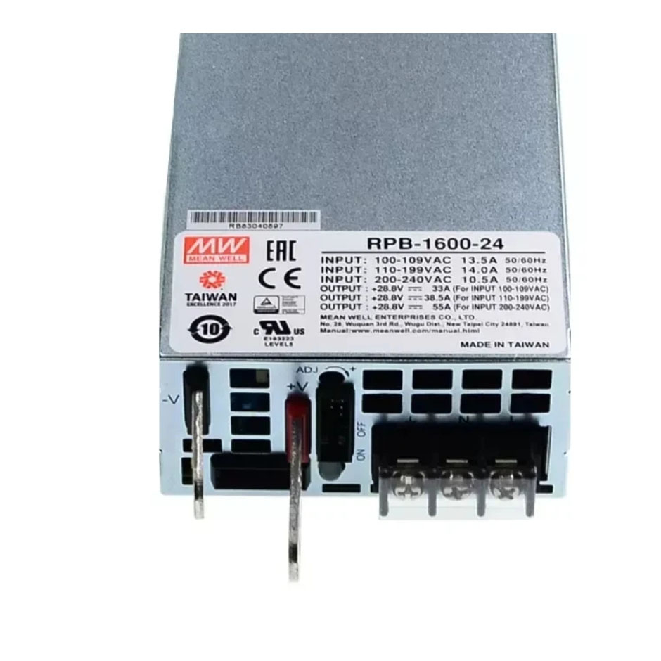 شارژر 24ولت 55 آمپر مینول مدل RPB-1600-24 MeanWell