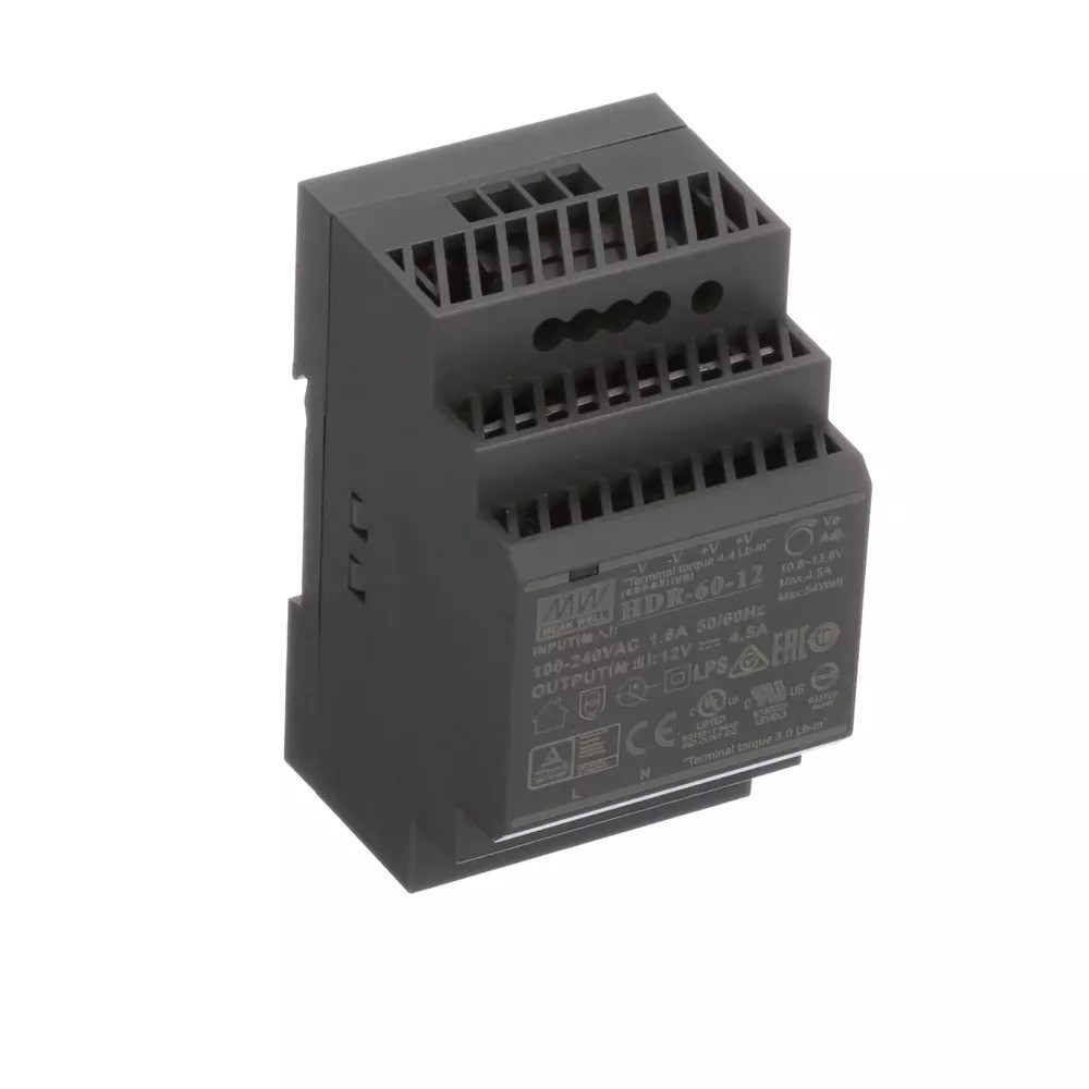 منبع تغذیه مینول مدل HDR-60-12 MeanWell