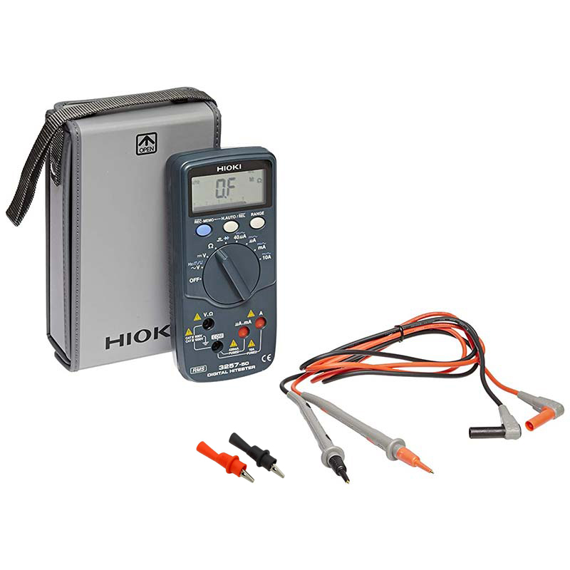 مولتی متر دیجیتال کیف دار هیوکی مدل 50-3256 به همراه نوک پراپ انبری Hioki