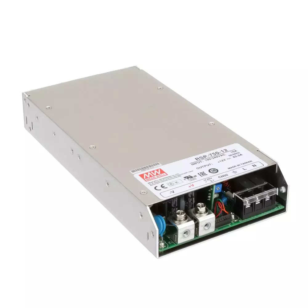 منبع تغذیه 12 ولت 62.5 آمپر مینول مدل RSP-750-12 MeanWell