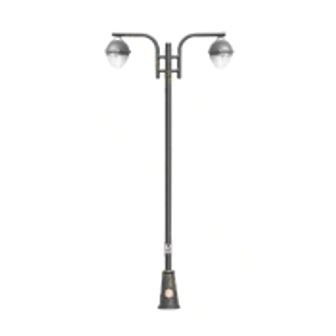 چراغ پارکی دو طرفه E27 روشنا ثامن SAMEN-4022