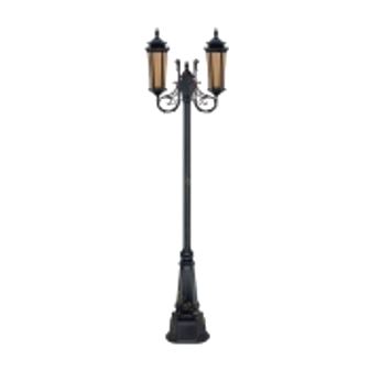 تصویر چراغ پارکی دو شاخه تکشیدفام معبد سورن 1223U