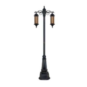 تصویر چراغ پارکی دو شاخه تکشیدفام معبد سورنا 1427D