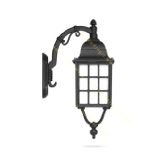 تصویر چراغ دیواری حیاطی E27 شب تاب مشبک SH-104190120