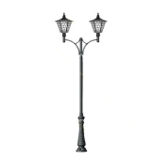 چراغ پارکی دو شعله E27 روشنا صبا SABA-4694