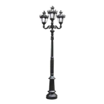تصویر سرشعله چراغ پارکی سه شاخه مانک پایا JOOBIN-XLM258P3C3