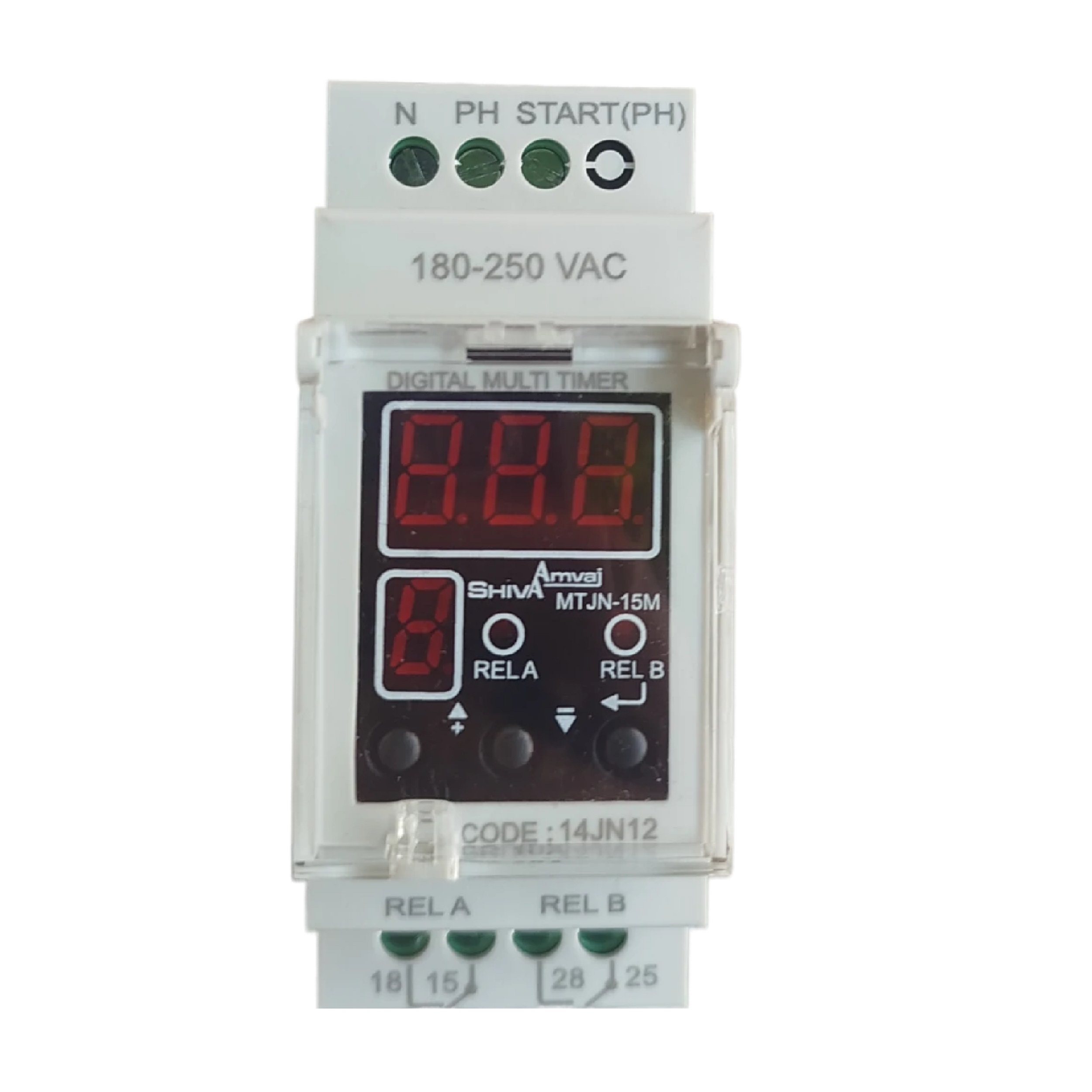 مولتی تایمر دیجیتال شیوا امواج مدل MTJN-15M کد 14JN12 بسته چهار عددی