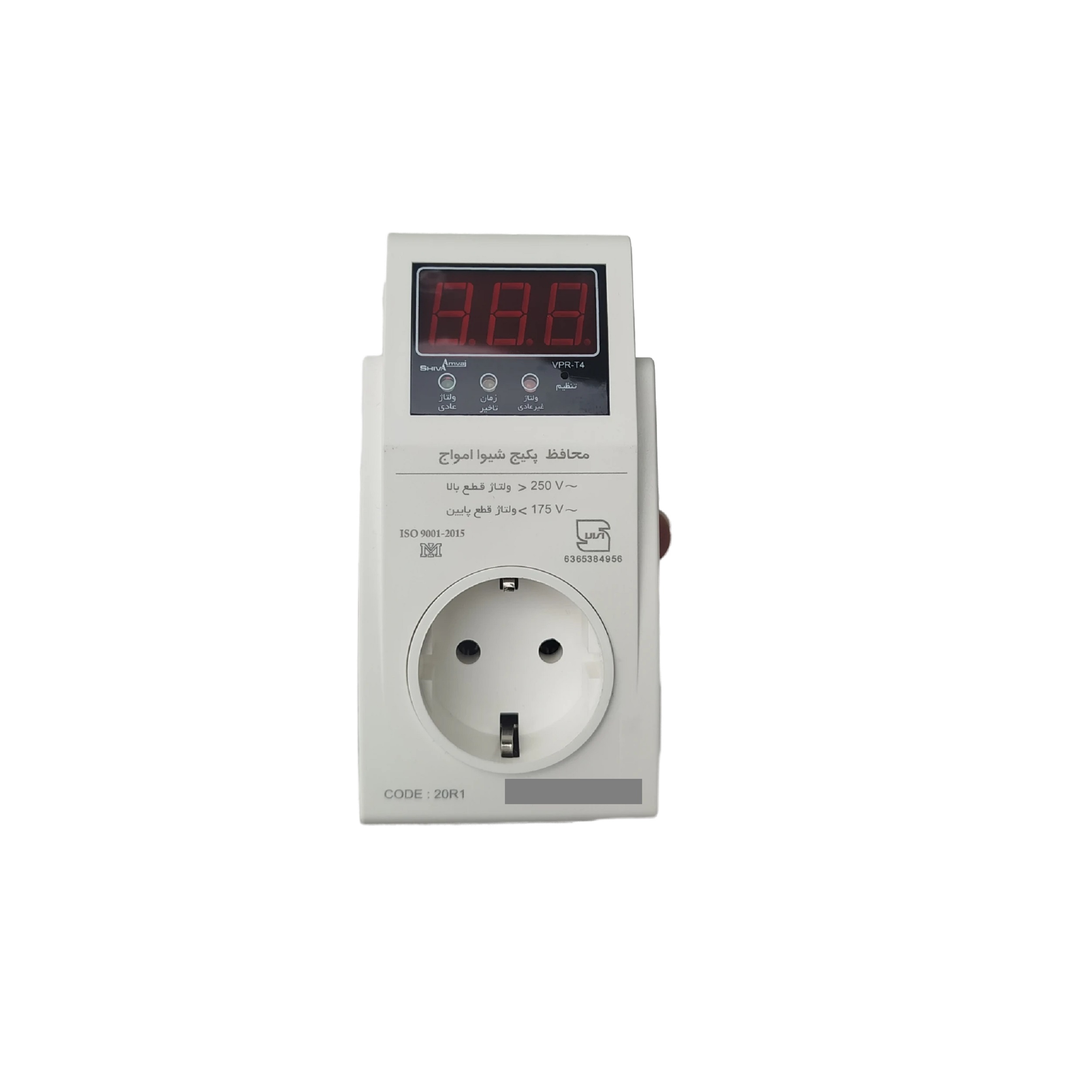 تصویر محافظ ولتاژ پکیج شیوا امواج مدل VPR-T4 کد 20R1