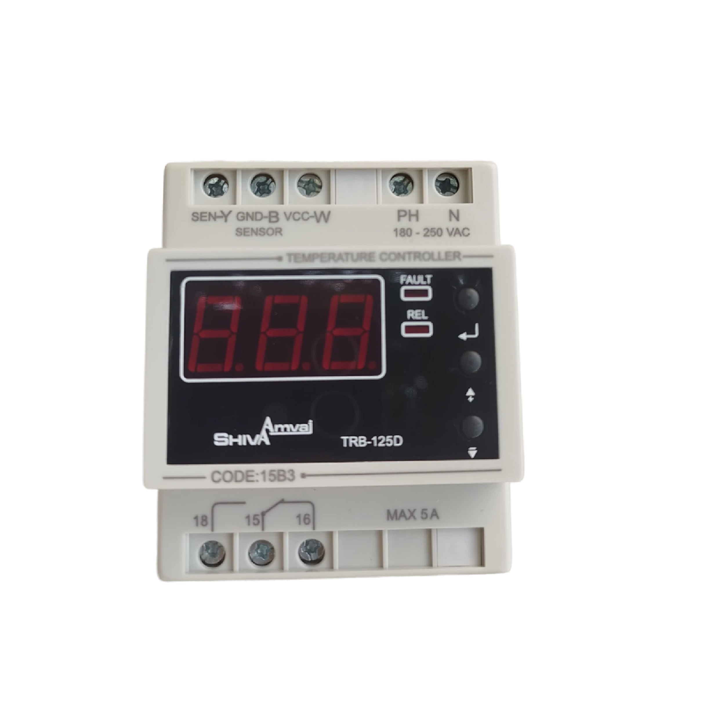 ترموستات کنترلر دما شیوا امواج مدل TRB-125D کد 15B3 بسته پنج عددی