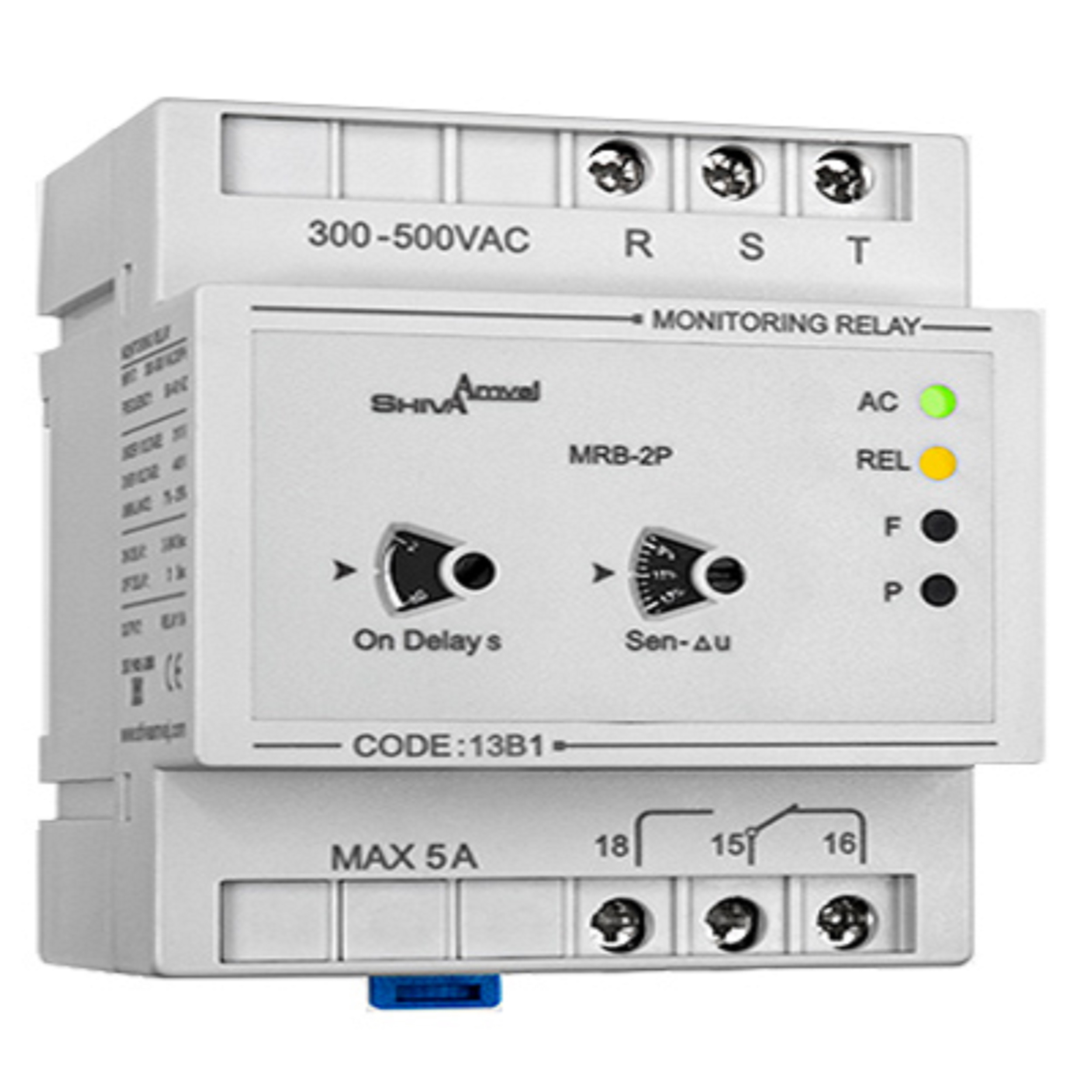 رله کنترل فاز شیوا امواج مدل MRB-2P کد 13B1 بسته چهار عددی
