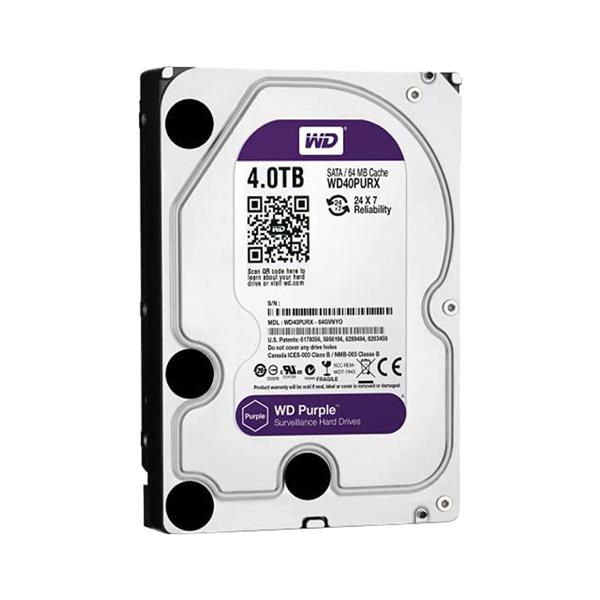 تصویر فروش و نصب هارد دیسک وسترن دیجیتال Western Digital بنفش 4 ترابایت