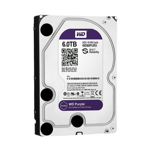 تصویر فروش و نصب هارد بنفش 6 ترابایت وسترن دیجیتال مدل Western Digital purple
